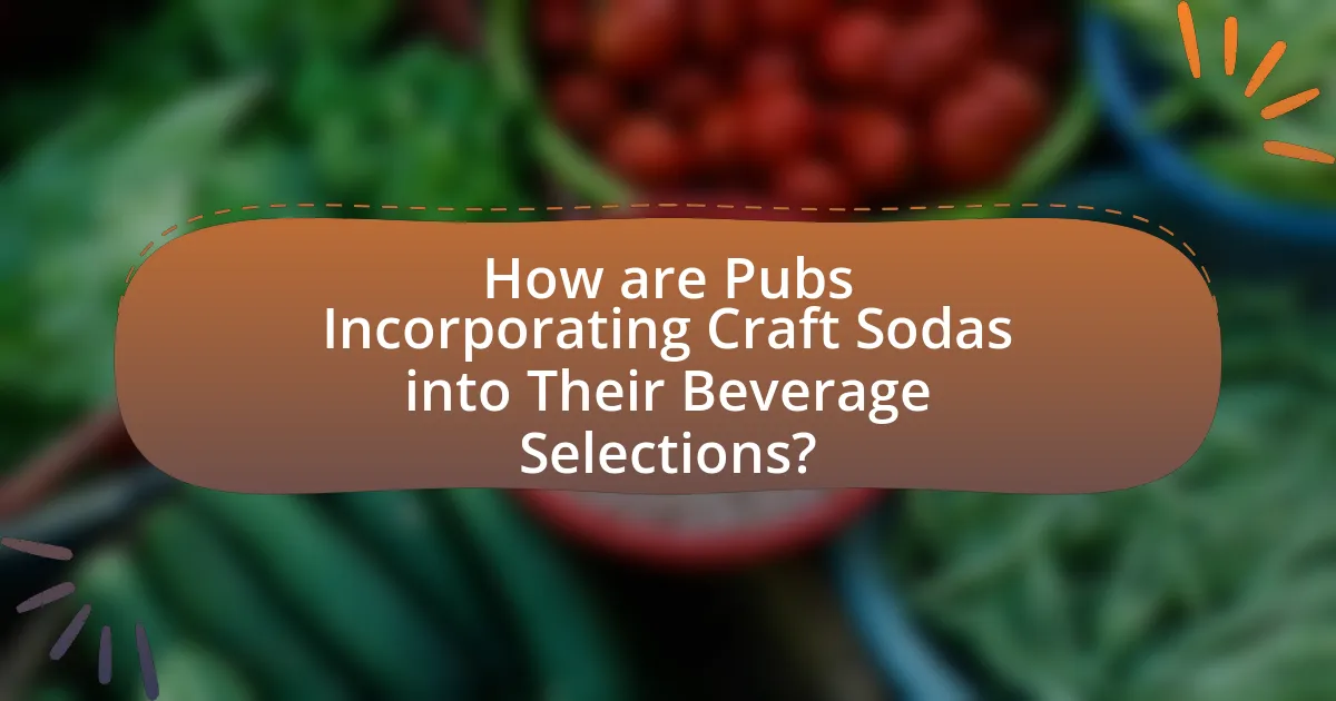 How are Pubs Incorporating Craft Sodas into Their Beverage Selections?