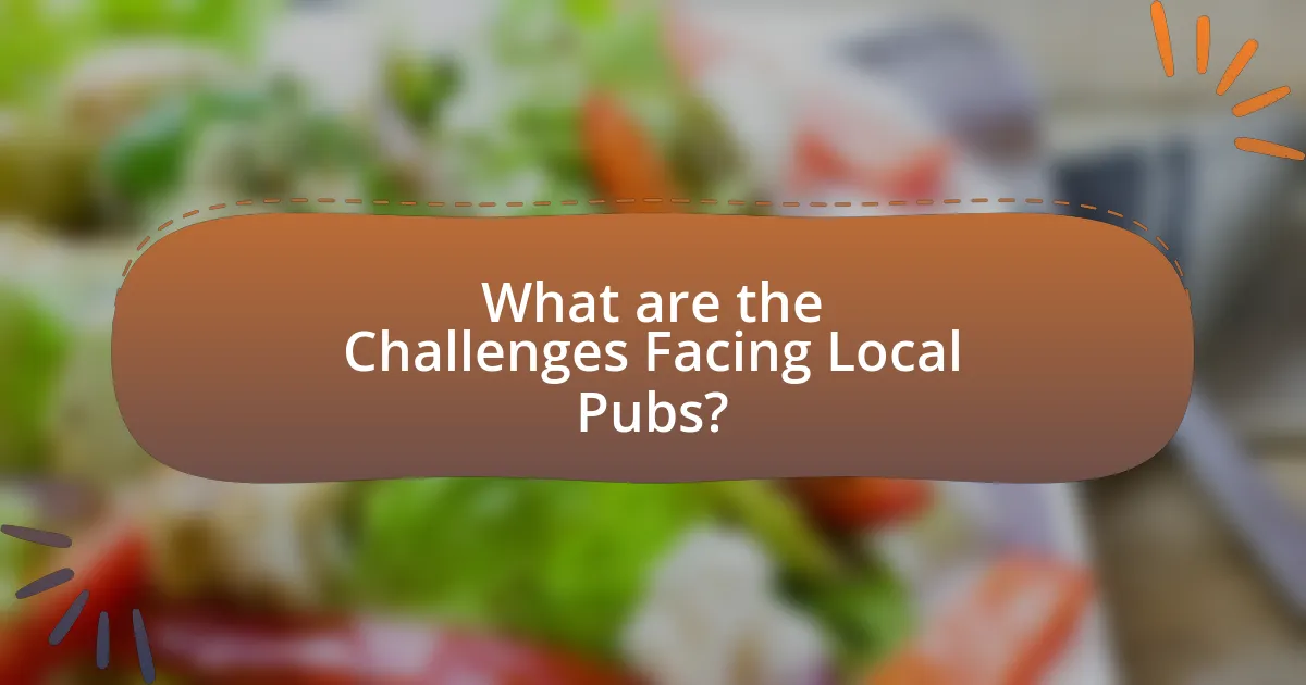 What are the Challenges Facing Local Pubs?