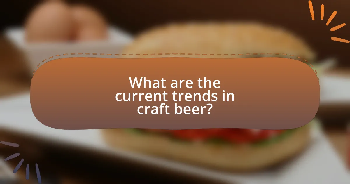 What are the current trends in craft beer?