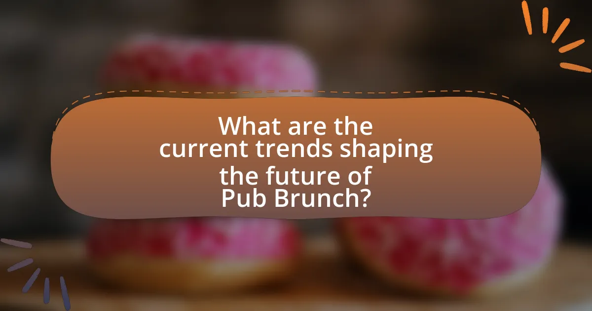 What are the current trends shaping the future of Pub Brunch?