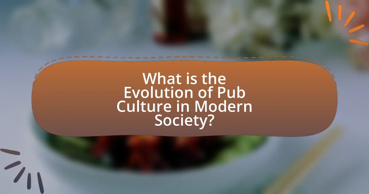 What is the Evolution of Pub Culture in Modern Society?